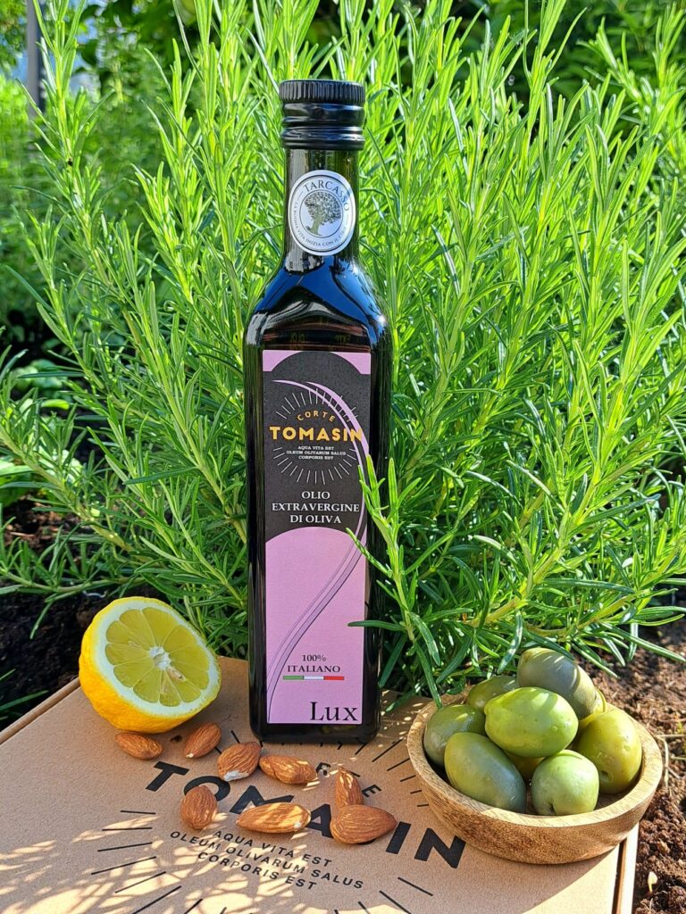 Corte Tomasin Lux Olive Oil Extra Native with lemon and olives
